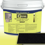 Цветная декоративная затирка Prime Grout, черная, 6 кг