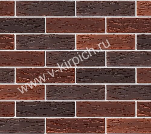 Кирпич лицевой керамический МИКС 8 (антик руст