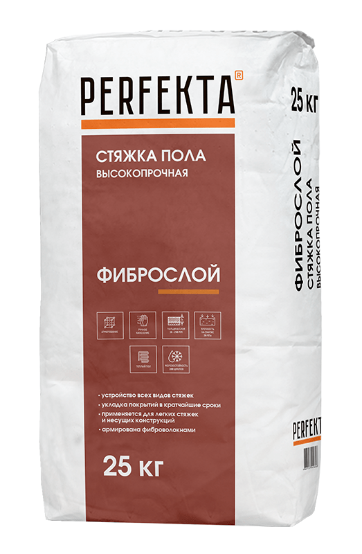 Стяжка пола высокопрочная Фиброслой