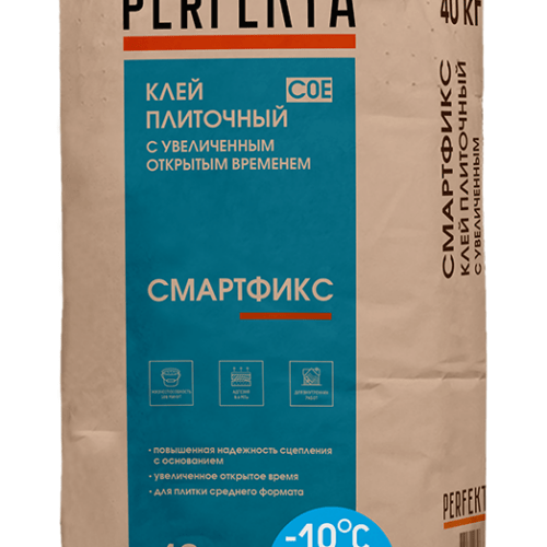 Клей плиточный с увеличенным открытым временем Смартфикс C0 E Зимняя серия
