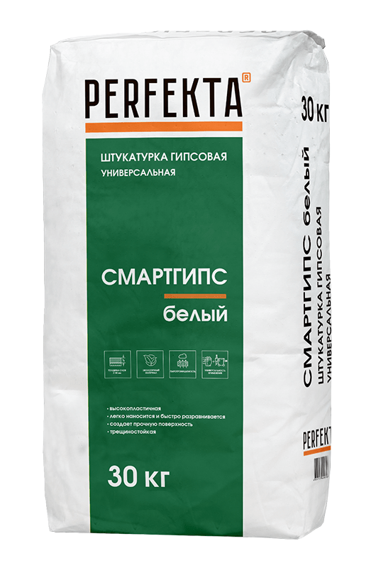 Штукатурка гипсовая универсальная Смартгипс белый