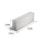 Блок D600 B3,5 F100 625х75х200 газобетонный перегородочный — изображение 2