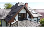 Металлочерепица "Квинта плюс" ("Kvinta plus") 0,5 Rooftop Бархат RAL 9005 черный — изображение 4