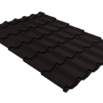 Металлочерепица Классик ("Classic") v01 0,5 PurLite M RAL 9005 черный