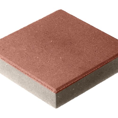 Тротуарная плитка Квадрат П15-6 300×300х60 Стандарт Красный