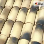 Керамическая черепица La Escandella Curved Roof Tile T5E Flamed Paja 215×500 мм