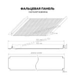 Фальцевая панель Металл Профиль FASTCLICK-В (VikingMP E-20-9005-0.5) — изображение 3