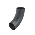 Колено сливное Aquasystem D100 мм, GreenCoat Pural BT matt, RR 23 (серый)