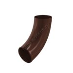 Колено сливное Aquasystem D90 мм, GreenCoat Pural BT, RAL 8017 (коричневый)