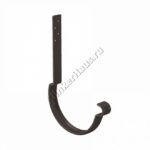 Крюк крепления желоба длинный (14 см) Aquasystem D125 мм, GreenCoat Pural BT, RR 32 (коричневый)