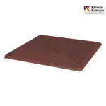 Клинкерная ступень плоская угловая Paradyz Natural Rosa 300x300x11 мм