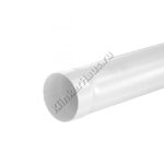 Труба водосточная 3м Aquasystem D90 мм, GreenCoat Pural BT, RR 20 (белый)