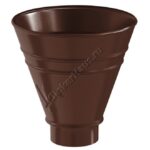 Воронка водосборная круглая Aquasystem D90 мм, GreenCoat Pural BT matt, RAL 8017 (коричневый)