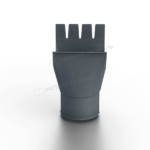 Воронка выпускная МЕТАЛЛ ПРОФИЛЬ  Freeze D125/100 Grey — изображение 2